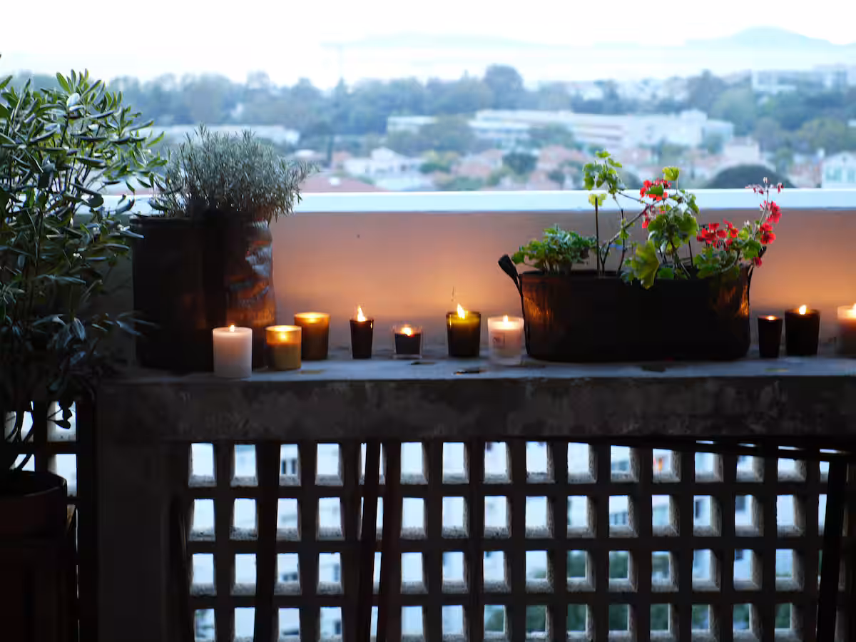 Vue mer panoramique depuis le balcon